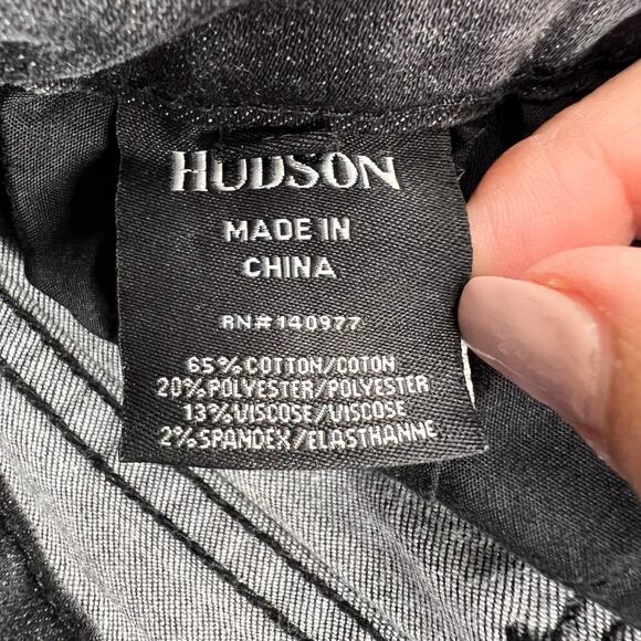 Girls Hudson SYQ Black Distressed Skinny Jeans Size 10 - Picture 3 of 6